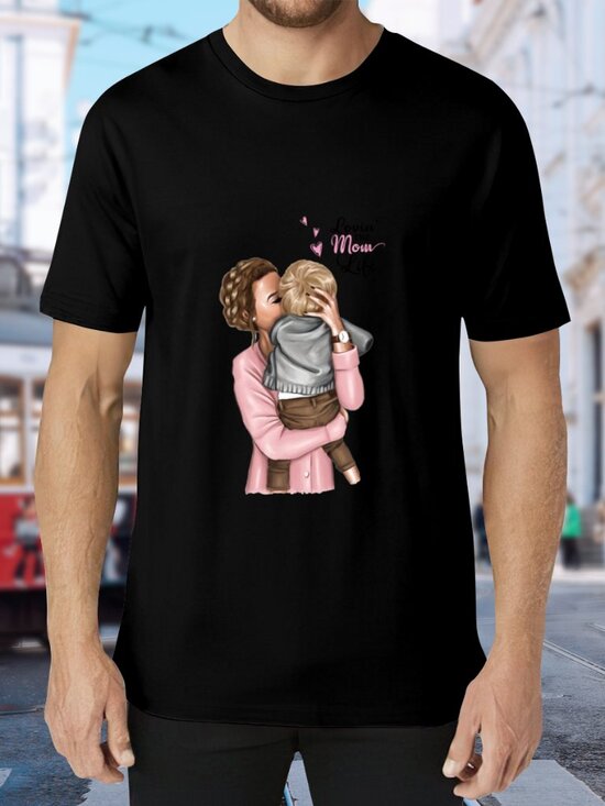 Other - Black 'Love You Mom' Graphic Tee